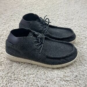 Hey Dude Wayne Charcoal High Top Sneakers Shoes Mens Size 8 Lace Up Casual Basic